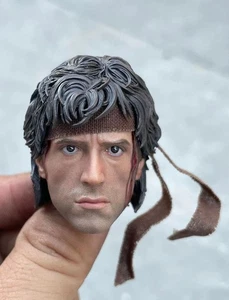 3A Threezero 3Z02880W0 1/6 Scale John Rambo Head Sculpt Model for 12" Figure - Bild 1 von 3