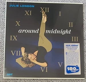JULIE LONDON-AROUND MIDNIGHT-BRAND NEW & SEALED 180g LP REISSUE ON JAZZWAX-2023 - Picture 1 of 2