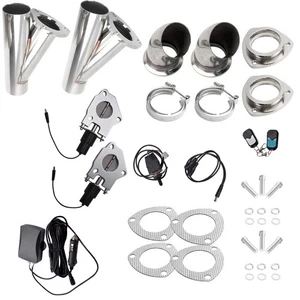 2PCS 2" Stainless Steel E-Exhaust Valve System w/Wireless Remote - Picture 1 of 15