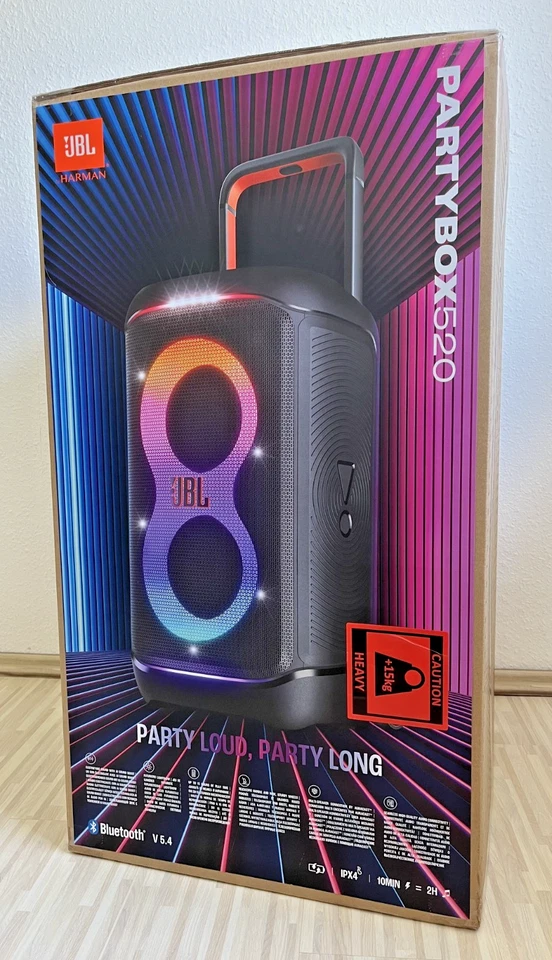 JBL Partybox Stage 520 400W Bluetooth Festival Outdoor Beach Box Lautsprecher