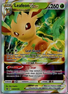 Leafeon VSTAR - Promo SWSH: Sword & Shield Promo Cards SWSH195 NM - Image 1 of 2