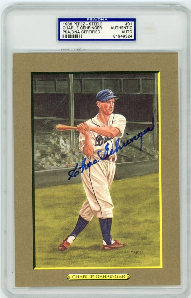 Charlie Gehringer Signed Perez Steele G.M. - PSA DNA - Image 1 of 1