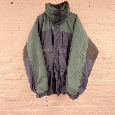 Vintage Columbia Sportswear Jacket Mens Large Green Purple Gizzmo Reversible 90s - Image 1 of 4