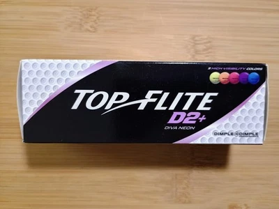 Paquete de 3 pelotas de golf Top Flite D2+ Diva púrpura neón para mujer distancia máxima ¡NUEVO! Foto 1 de 4