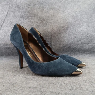 Dolce Vita Zapatos Mujer 10 Bombas Moda Tacones Formales Cuero Azul Punta Puntera Foto 1 de 4