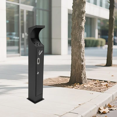 Cenicero de pie eliminación de colillas de cigarrillos eliminación de colillas de cigarrillos con buck interior Foto 1 de 4