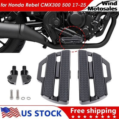 Front Rider Driver Floorboards Footboards for Honda Rebel CMX300 500 2017-2025 Foto 1 de 4