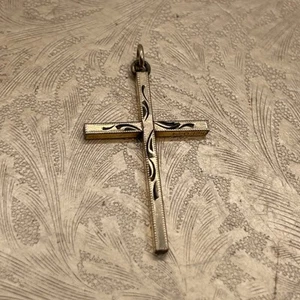 VTG 1/20 12K GF Le Stage Yellow Gold Cross Baby Christening Religious Dainty - Picture 1 of 9