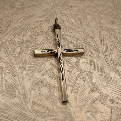 De colección 1/20 12K GF Le Stage Cruz Oro Amarillo Bebé Bautizo Religioso Delicado Foto 1 de 4