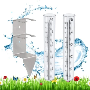 Rain Gauge,Rain Gauges Outdoors Best Rated with Stainless Steel Mounting Rack Ho - Picture 1 of 12