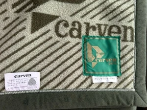 55 x 78 Vintage 1970s CARVEN PARIS Wool 90% Cashmere 10% BLANKET Made in JAPAN - Picture 1 of 3