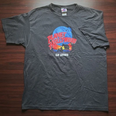 Camiseta de Vaquero Planet Hollywood San Antonio Vintage Camiseta Gráfica Talla XL Foto 1 de 4