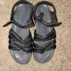 LL BEAN Women's Casual Comfort Multi Strap Sandals - 8M - Picture 1 of 6