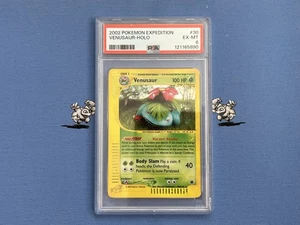Pokémon TCG Venusaur 30/165 Expedition Base Set Holo PSA 6 Pokémon Karte - Bild 1 von 8