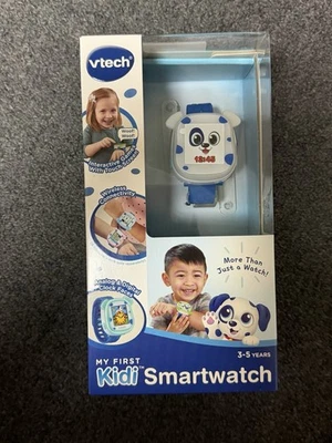 VTech My First Kidi Smartwatch Kids Smart Watch Fun Games Apps Ages 3-5 Blue NEW - Image 1 of 4