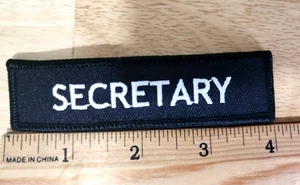 SEKRETÄR Motorrad Biker Weste Jacke Patch - Bild 1 von 2