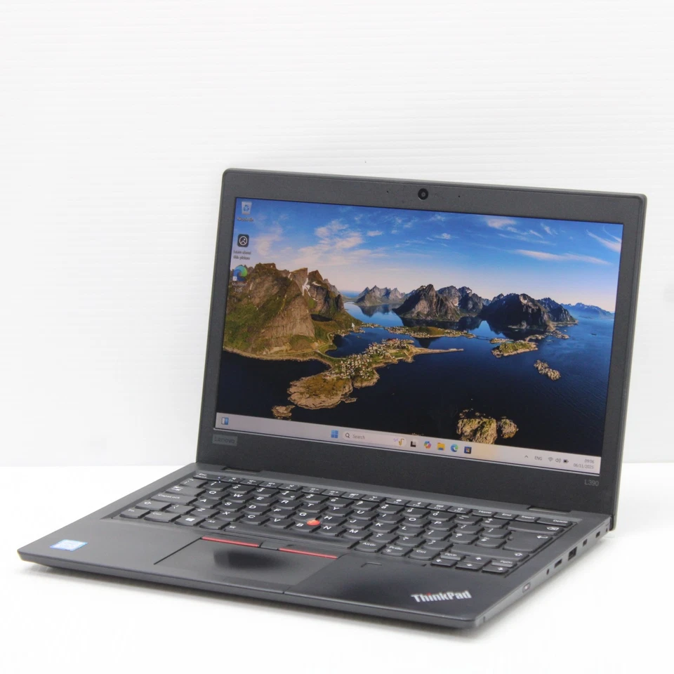 Lenovo ThinkPad L390 Windows 11 13.3 in Laptop Intel i5 8265u 8GB RAM 256GB SSD - Image 1 of 4