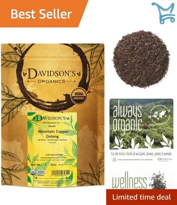 Té Oolong orgánico de hojas sueltas 16 oz cobre cerveza bienestar Foto 1 de 4