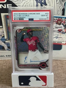 2022 Bowman Chrome Elly De La Cruz PSA 10 Autograph RC - Mega Box - Cincinnati Reds - Bild 1 von 2