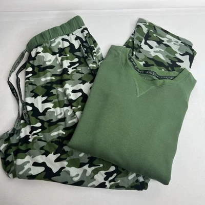 Pijama Muk Luks Grande L Mantequilla Verde Suave CMo Ajuste Relajado Cordón Foto 1 de 4