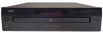 Denon DCM-500AE CD Player 5 Disc Changer Black Tested with Issues - Image 1 of 4