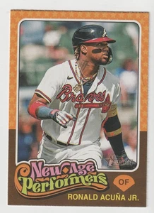 2024 Topps Heritage New Age Performers #NAP10 Ronald Acuna Jr. - Picture 1 of 2