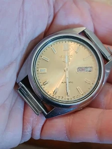 Reloj Seiko 5 Automático Fecha Día Funciona Mal Estado - Imagen 1 de 8