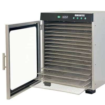 LEM BigBite 16-Tray Stainless Steel Dehydrator Jerky Meat Vegetables 1200W #1732 - Image 1 of 4