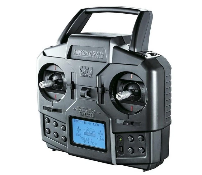 Tamiya RC System No.68 Fine Spec 2.4G 4 Channel Radio Transmitter/Receiver Set - Image 1 of 4