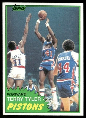 Terry Tyler 1981-82 Topps #84 Detroit Pistons VG-EX - Image 1 of 2