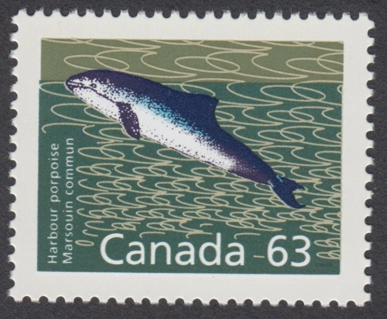 Canada - #1176a Harbour Porpoise , Perf. 13.1 Unitrade CV$9 - MNH - Image 1 of 1