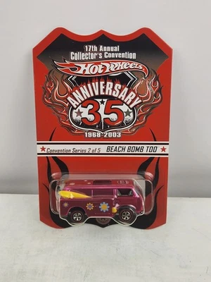 Coche de convención Hot Wheels Beach Bomb Too 2003 17ª edición anual de coleccionistas 3317/5000 Foto 1 de 4