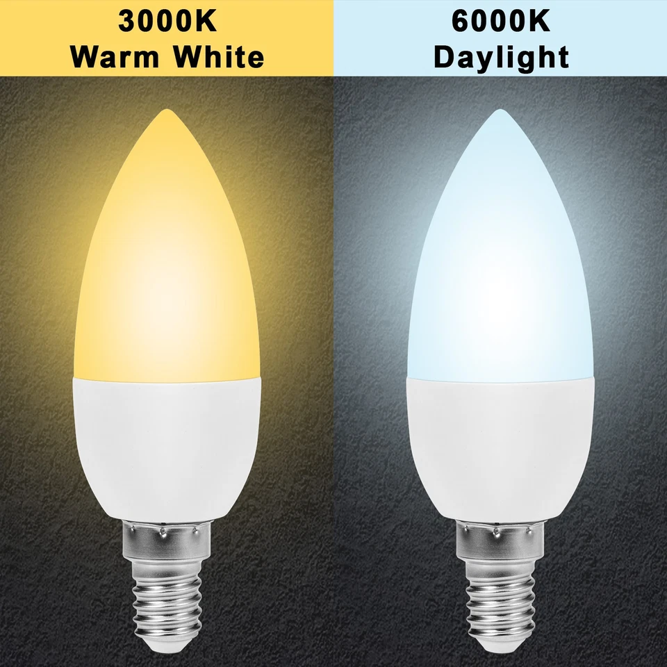 Dusk to Dawn Night Light Bulbs E14/E27 Light Sensor Bulb 60w LED Bulb Base Light - Image 1 of 4