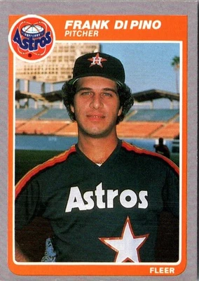 1985 Fleer Frank DiPino #349 Houston Astros Baseball Card - Image 1 of 2