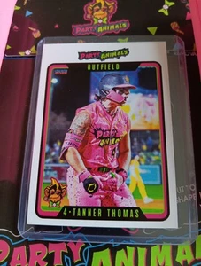 Tanner Thomas Party Animals Baseball Card Savannah Bananas 2025 Choice Card #3 - Picture 1 of 2