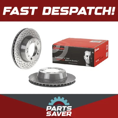 2x Brake Discs Pair Vented fits PORSCHE BOXSTER 987 3.4 Rear 06 to 12 299mm - Image 1 of 4