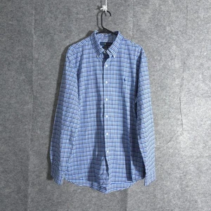 Ralph Lauren Classic Fit Performance Karo Button Down Hemd Herren XL Pony Logo - Bild 1 von 11