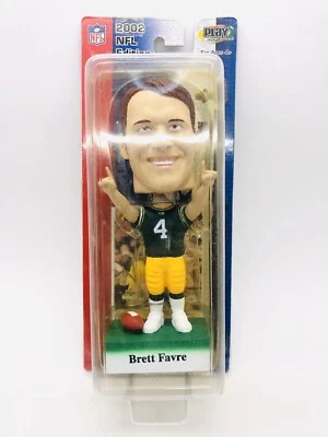 Brett Favre GB Packers Upper Deck Bobble FAVRE 2002 CREADORES DE JUEGOS, TARJETA NUEVA EN CAJA Foto 1 de 4