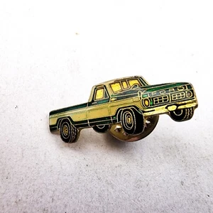 Vintage Ford Pickup Truck Lapel Pin Yellow & Green Pinback - Picture 1 of 4