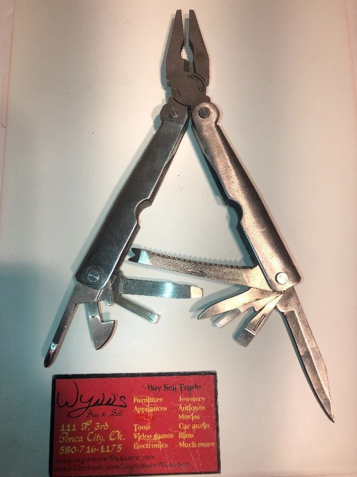 ALL METAL MULTI TOOL POCKET KNIFE WITH PLIERS STAINLESS 2CR - Image 1 of 4