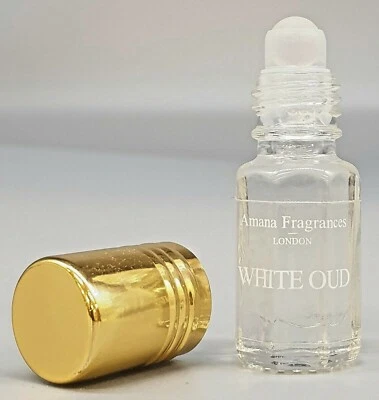 White Oud Premium Oil Perfume Attar, alcohol-free, 6ml