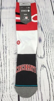 Stance MLB Cincinnati Reds CINCI Color Crew Height Socks Unisex Size Medium NWT - Image 1 of 3