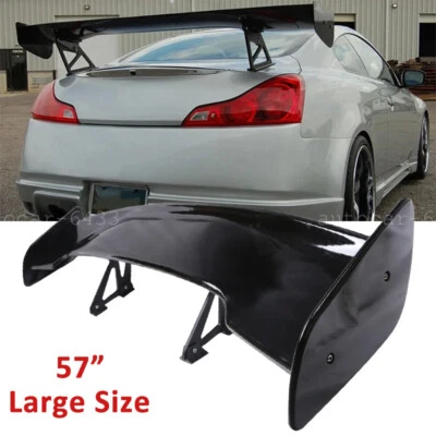 For INFINITI G35 G37 Sedan Black 57" GT-Style Rear Trunk Spoiler Racing Wing - Изображение 1 из 4