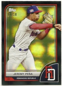 2023 Topps World Baseball Classic Jeremy Pena Black Difractor Foil 07/10 DR #58 - Bild 1 von 1