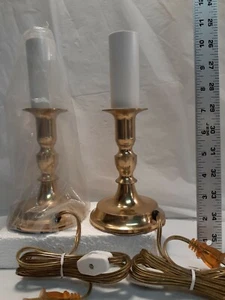 Two Brass Lamps  - Picture 1 of 3