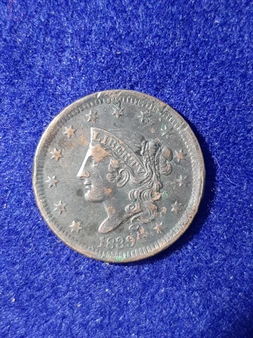 1839 Braided Hair Large Cent Cover