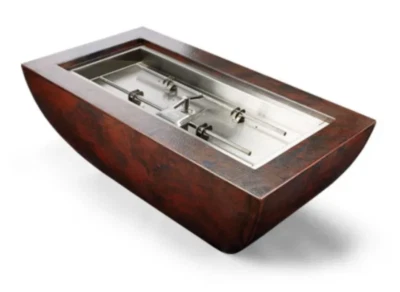 HPC Phoenix Martillado Rectángulo Cobre Fuego Bowl, PHOEN47X25/HBURN-MLFPK-NG Foto 1 de 2