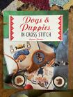 cross stitch book.Dogs and puppies.Charts.pictures.cushion covers.peg bags.