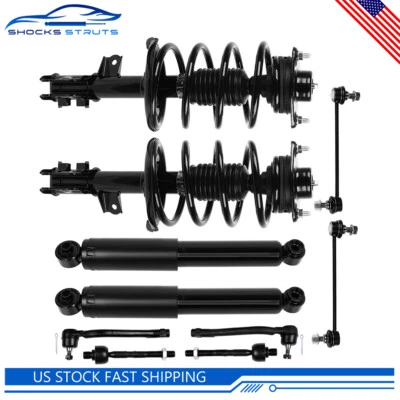 10PCS Front Struts & Rear Shocks Sway Bars Tie Rods for 2010-2013 Kia Forte Koup - Image 1 of 4
