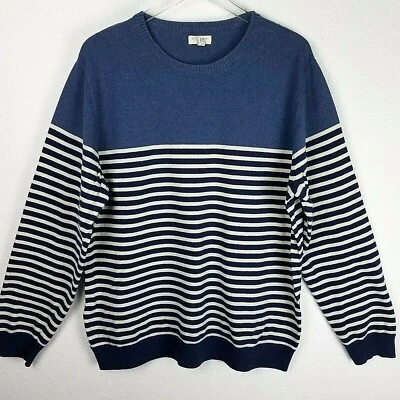 Suéter para mujer SONOMA 2x azul negro a rayas manga larga cuello redondo  Foto 1 de 4